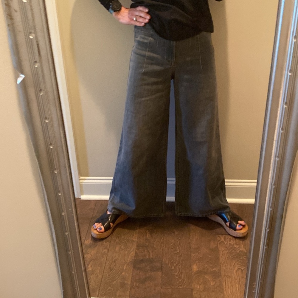 Cute High Waisted Wide Leg Pants - Picture 4 of 11